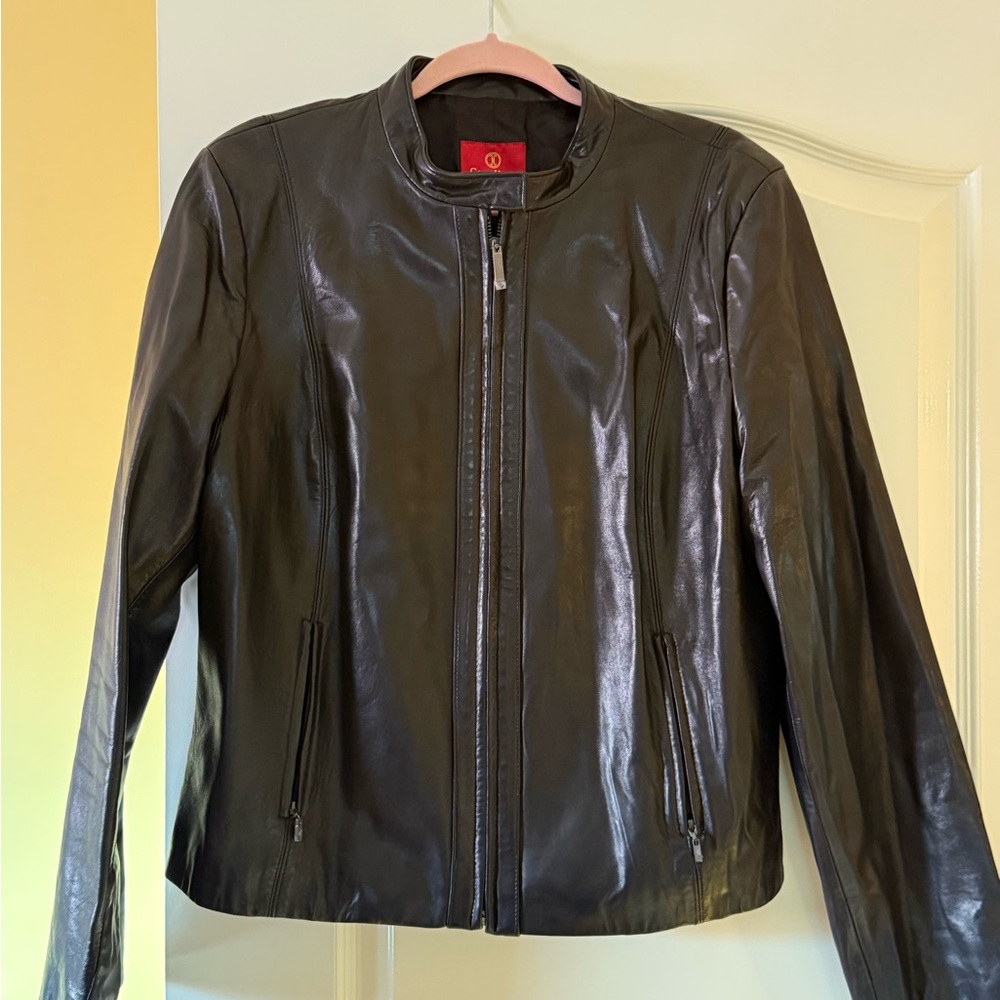 Cole Haan Black Leather Jacket